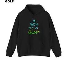 A boy is a gun hoodie
