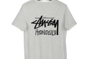 STUSSY HONOLULU UNISEX T-SHIRT GREY