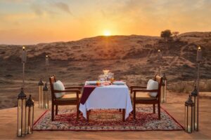 desert dinner in duabi