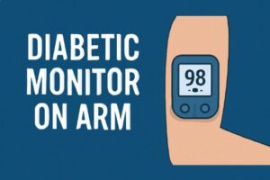 diabetic monitors on arm