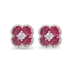  Ruby Drop Earrings