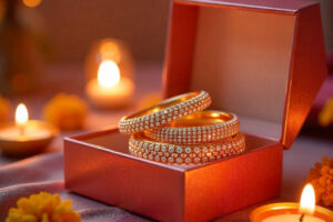 lab grown diamond bangale for rakshabhand gift
