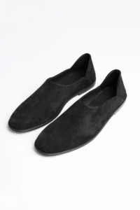 black loafers