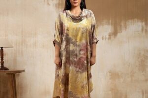 Cocktail party metallic dress