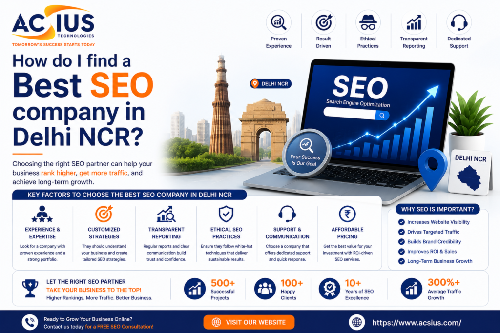 How Do I Find a Best SEO Company in Delhi NCR